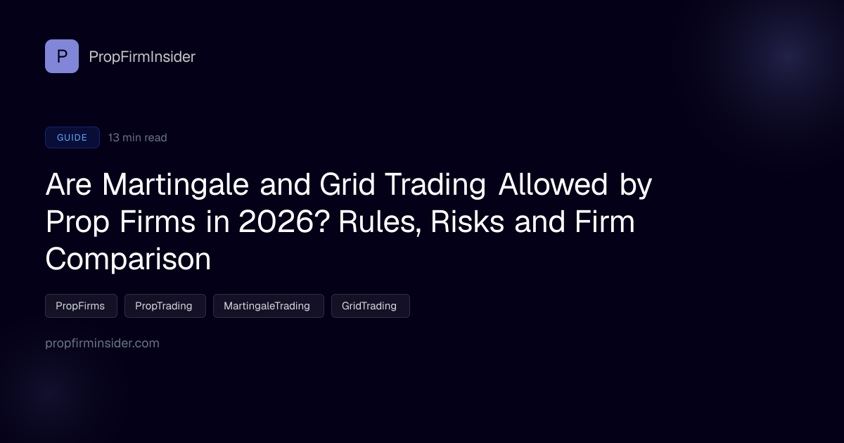 Are Martingale and Grid Trading Allowed by Prop Firms in 2026? Rules ...
